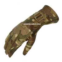 Рукавиці натуральна шкіра вiйськові британські Combat Gloves MTP