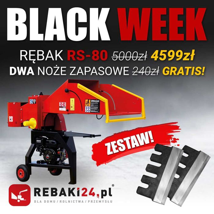 Rebak walcowy SPALINOWY REMET RS-80 == do gałezi sadu == CENA BRUTOO