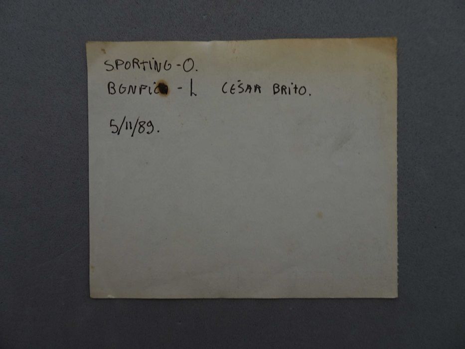 Bilhete Futebol Época 89/90 Sporting Benfica