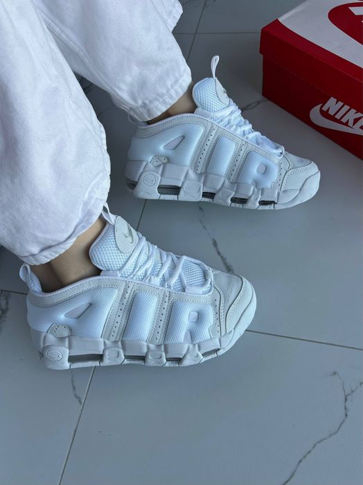 КРАЩА ЯКІСТЬ‼️Nike Air More Uptempo Low Triple White