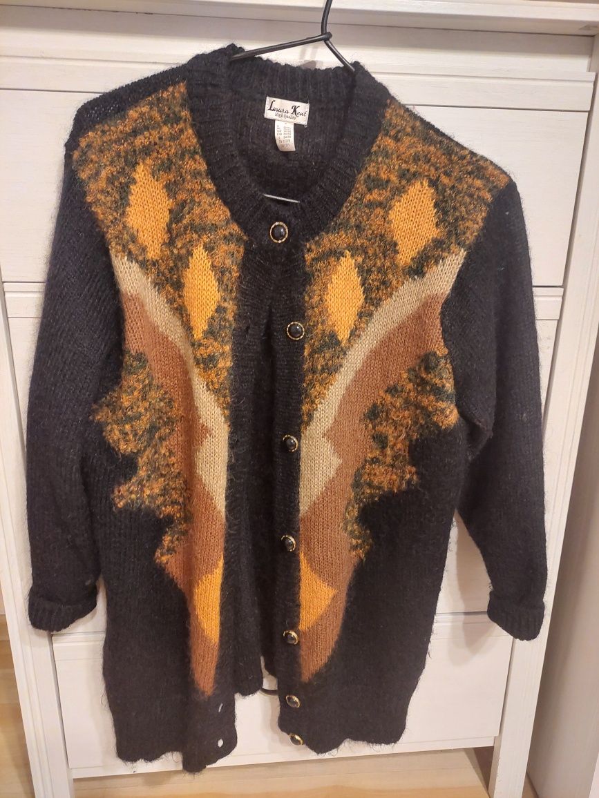 Moherowy kardigan sweter r.48,50 Laura Kent