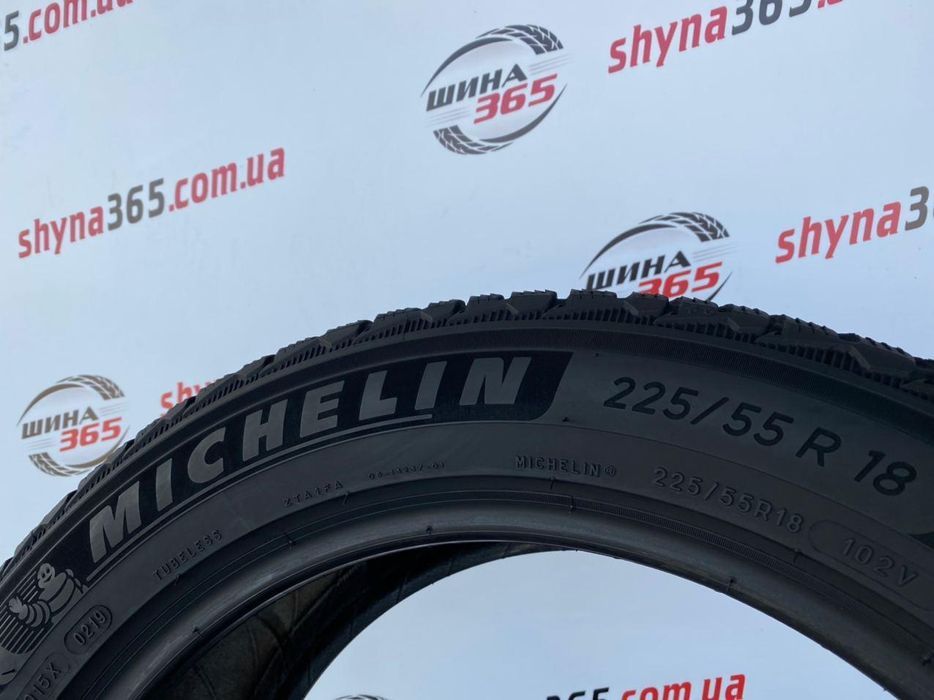 225/55 r18 michelin pilot alpin 5 5mm шини бу зима
