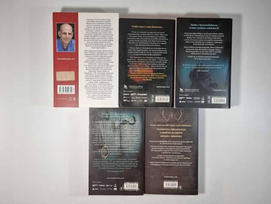 Harlan Coben / zestaw 5 książek / Kryminał