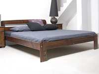 Meble Magnat łóżko drewniane sosnowe Sara 140x200 orzech