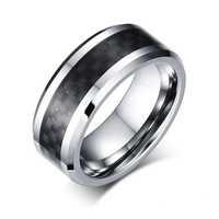 Черное кольцо для женщин и мужчин разных размеров