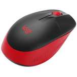 logitech | mysz pełnowymiarowa | m190 | bezprzewodowa | usb | czerwona