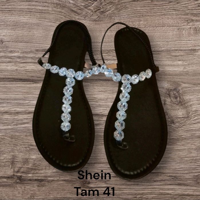 Sandálias Shein Pretas Tam 41