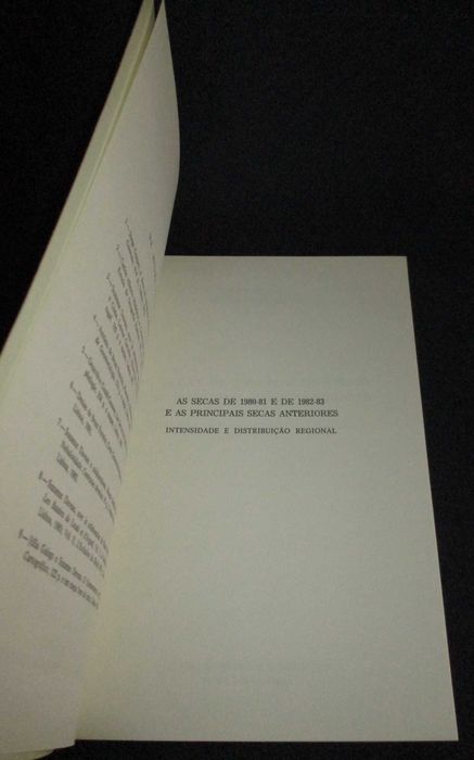 Livro As Secas de 1980 a 81 e de 1982 a 83 principais secas anteriores