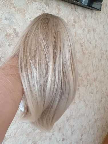 Peruka blond ombre za ramiona Na co dzień włosy jak naturalne