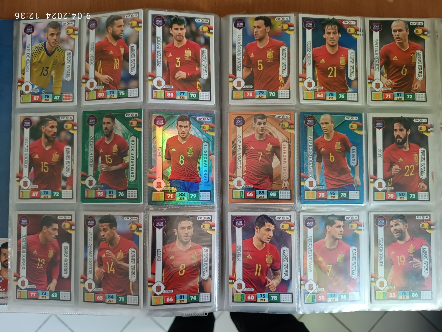 Karty piłkarske  Road to world cup Russia 2018 Prezent wybór