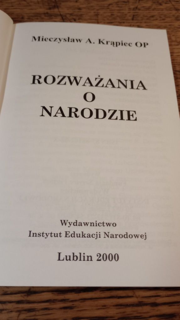 Rozważania o narodzie. Mieczysław A. Krąpiec OP