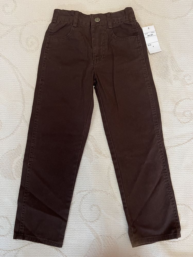 Комплект из 3 вещей - жилетка, джинсы, реглан на 5-6 лет Boyz wear