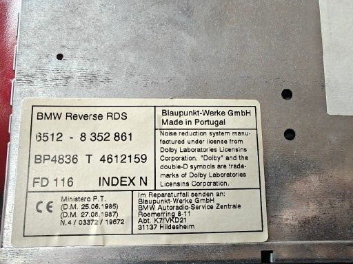 Radio samochodowe BMW Reverse RDS