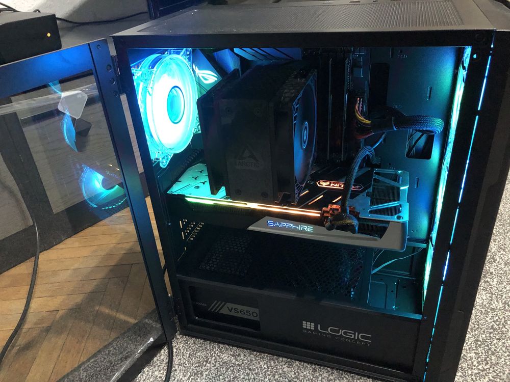 PC Ryzen 5 5600 / 16GbRAM B450 SSD HDD RX5700XT komputer gamingowy