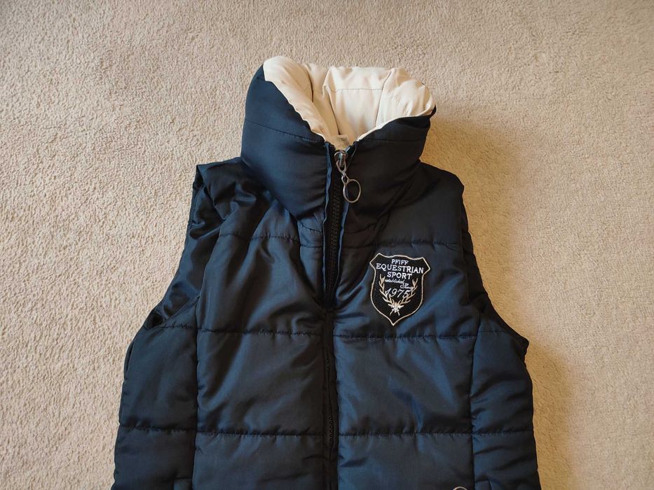 Kamizelka puchowa PFIFF jeździecka do jazdy konnej