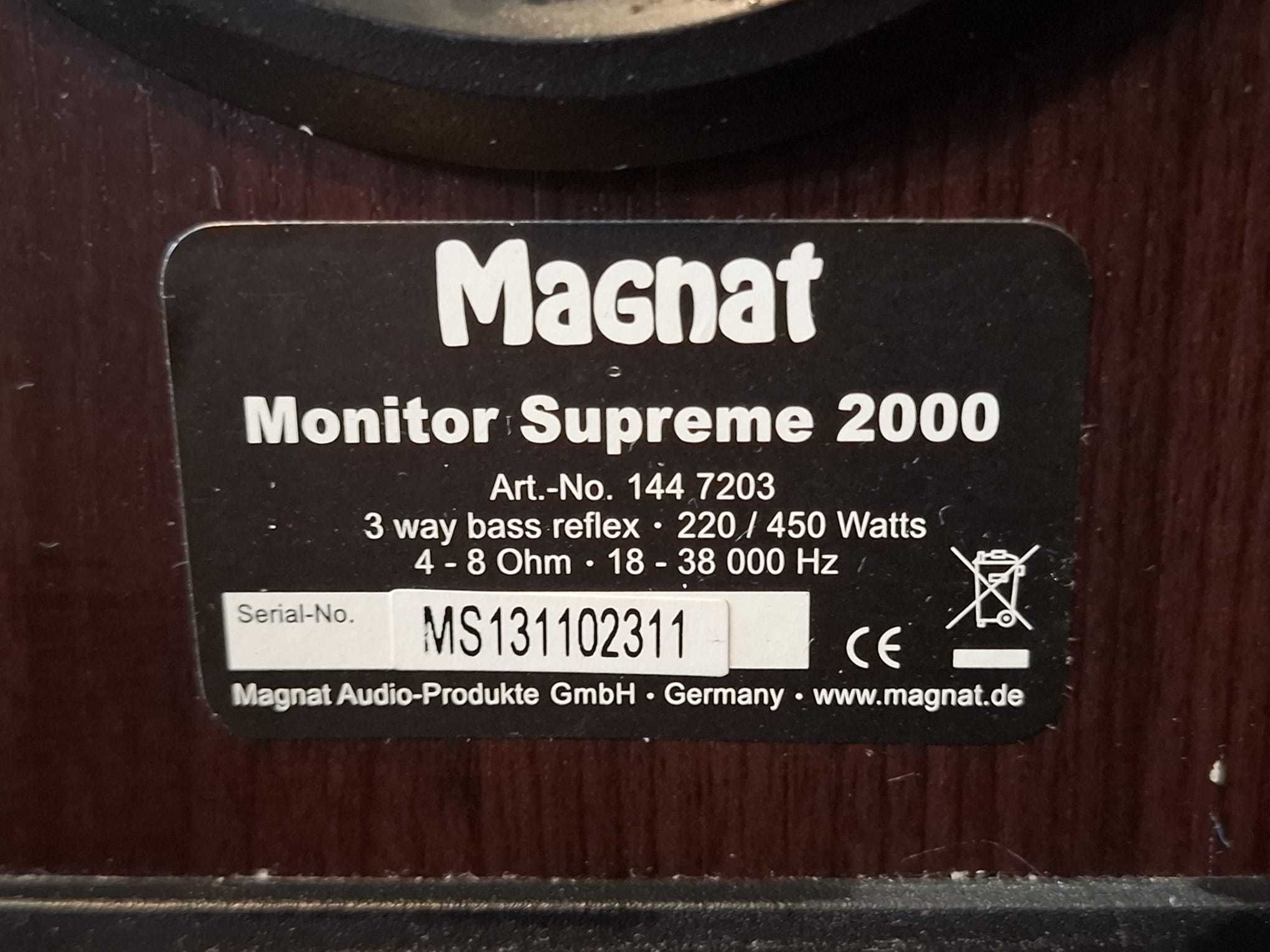 Magnat Monitor Supreme 2000, kolumny w idealnym stanie