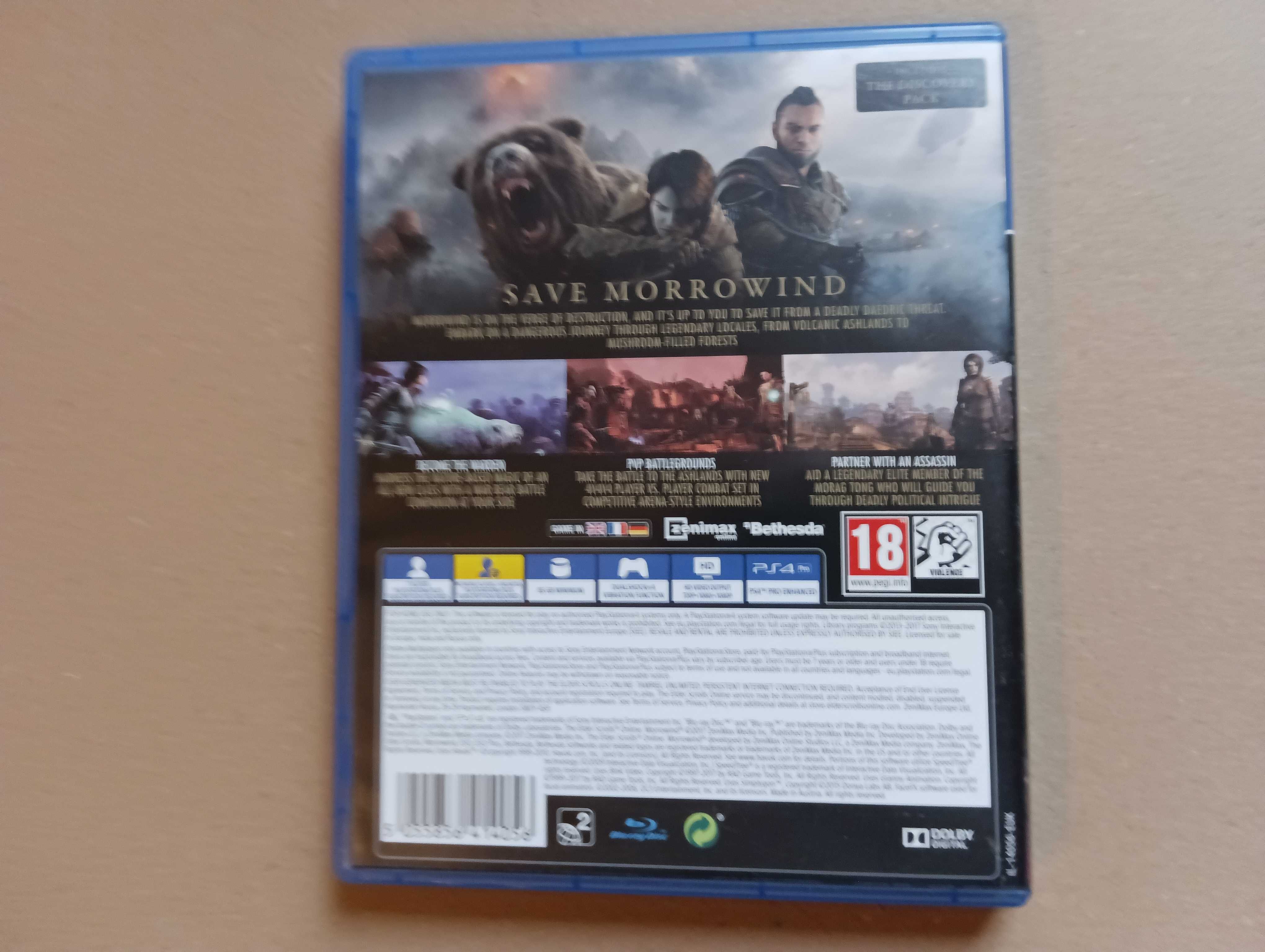 The Elder Scrolls Online Morrowind TESO na Playstation 4 PS4 PS5