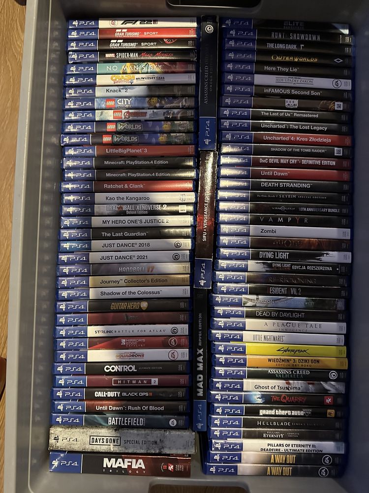 Dowóz gier gry Ps4 slim pro Ps5 wyprzedaż różne ceny lego minecraft