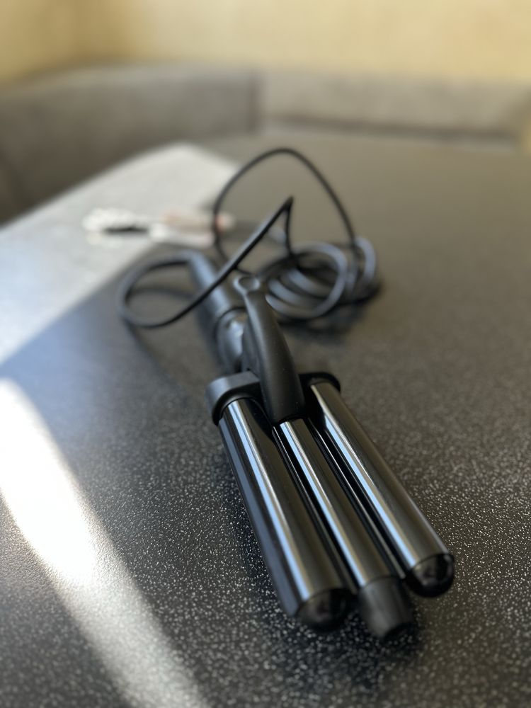 Потрійна плойка для волосся TICO Professional Triple Barrel Waver