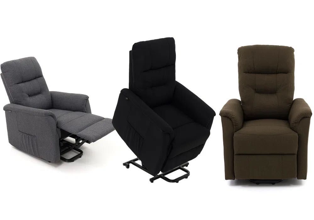 Fotel wypoczynkowy rozkładany z podnóżkiem elektryczny