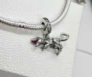Zawieszka charms srebrna dinozaur S925