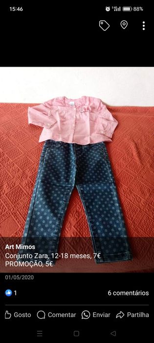Roupa verão 12-18 meses