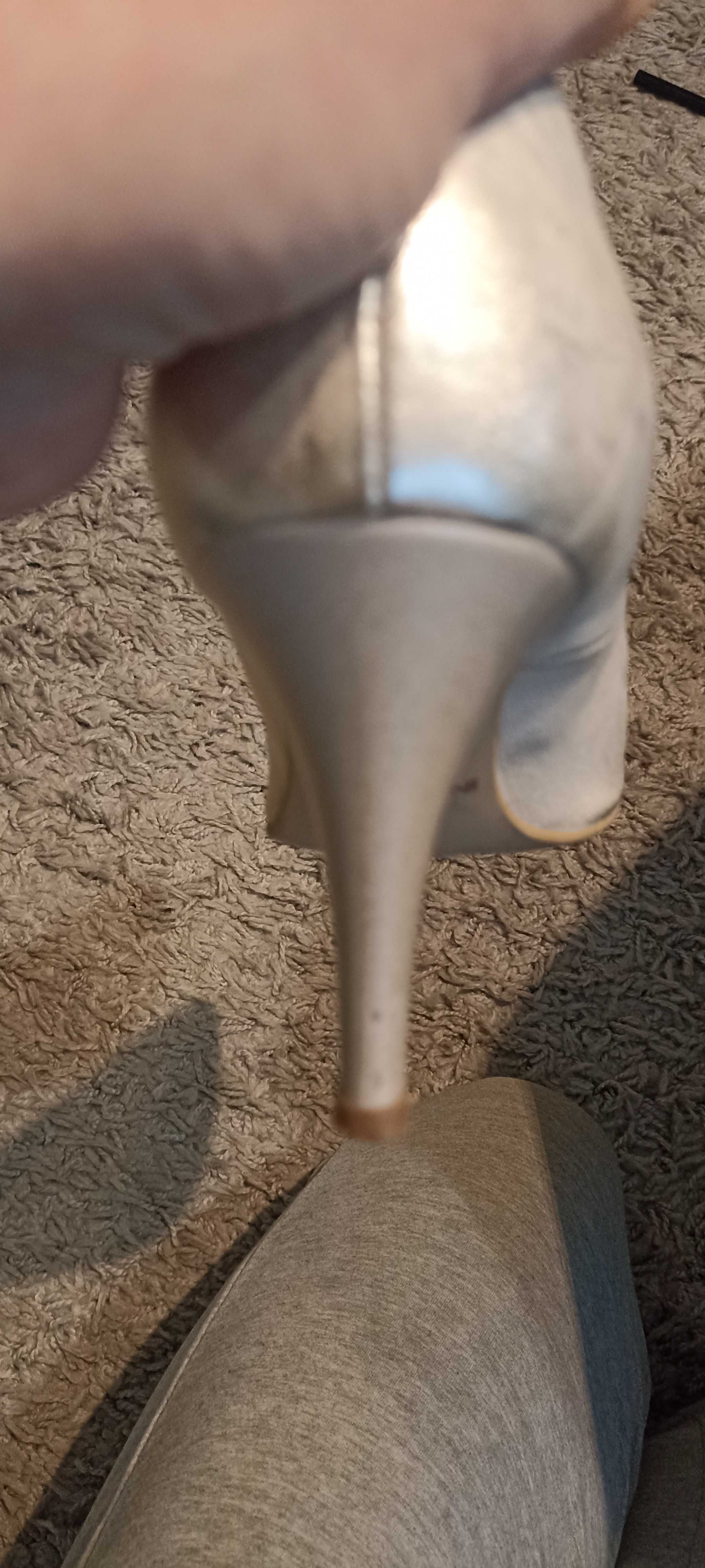 Złot beżowe buty Intershoe skóra naturalna
