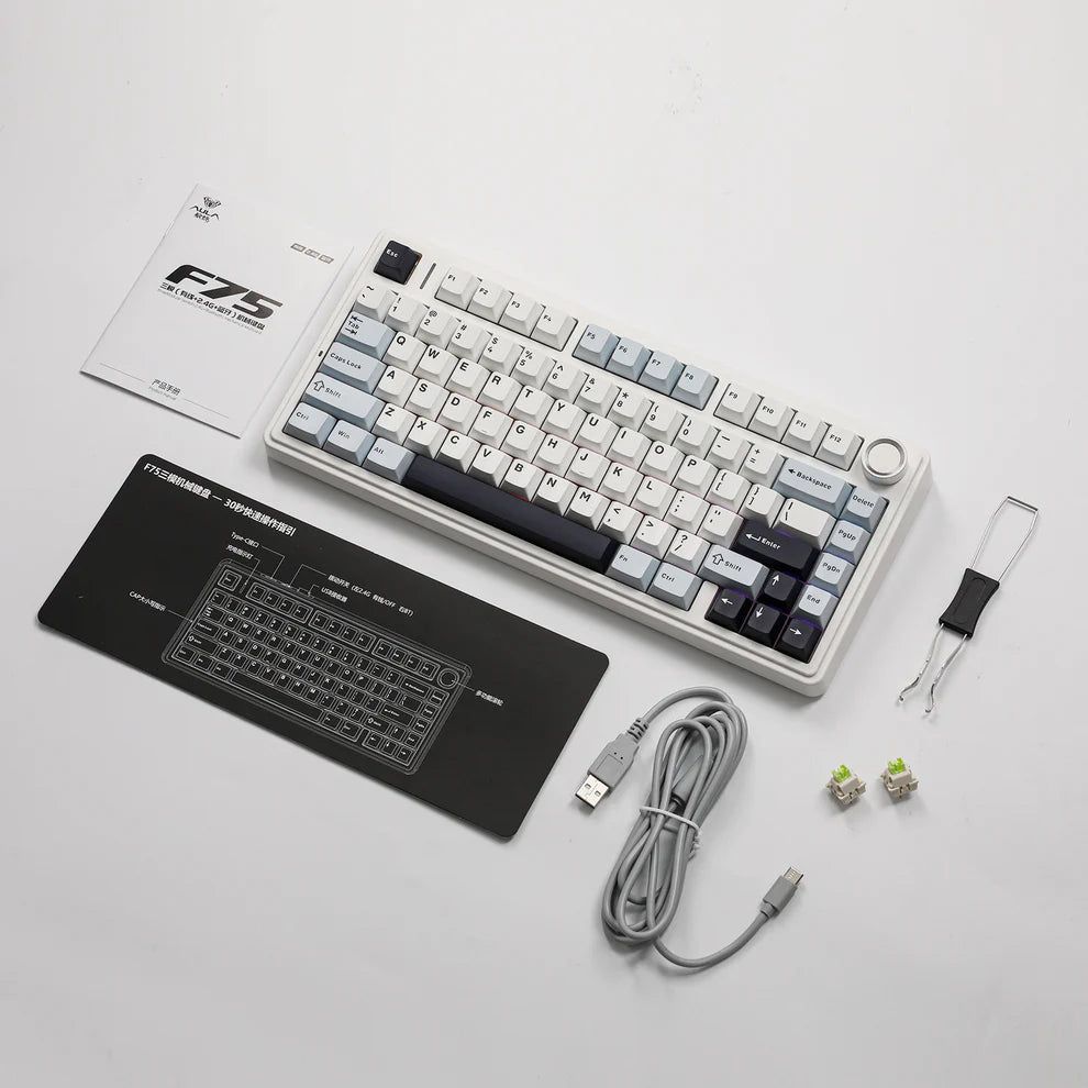 Нові Aula f75 Бездротова клавіатура аула з rgb, hotswap