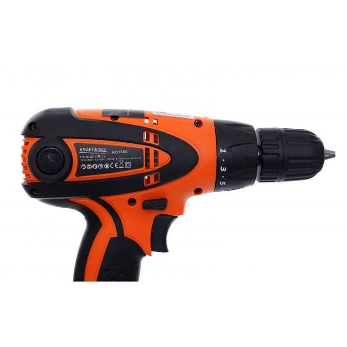 Wkrętarko-wiertarka elektryczna bezudarowa sieciowa 900W 230V LED