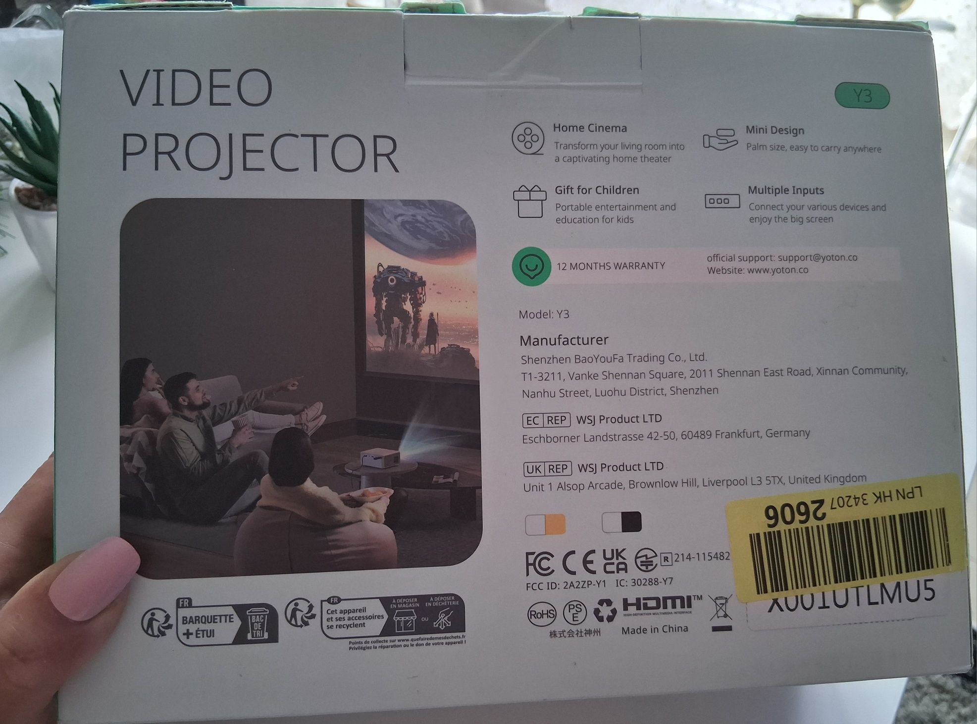 Mini Projektor przenośny  Yoton