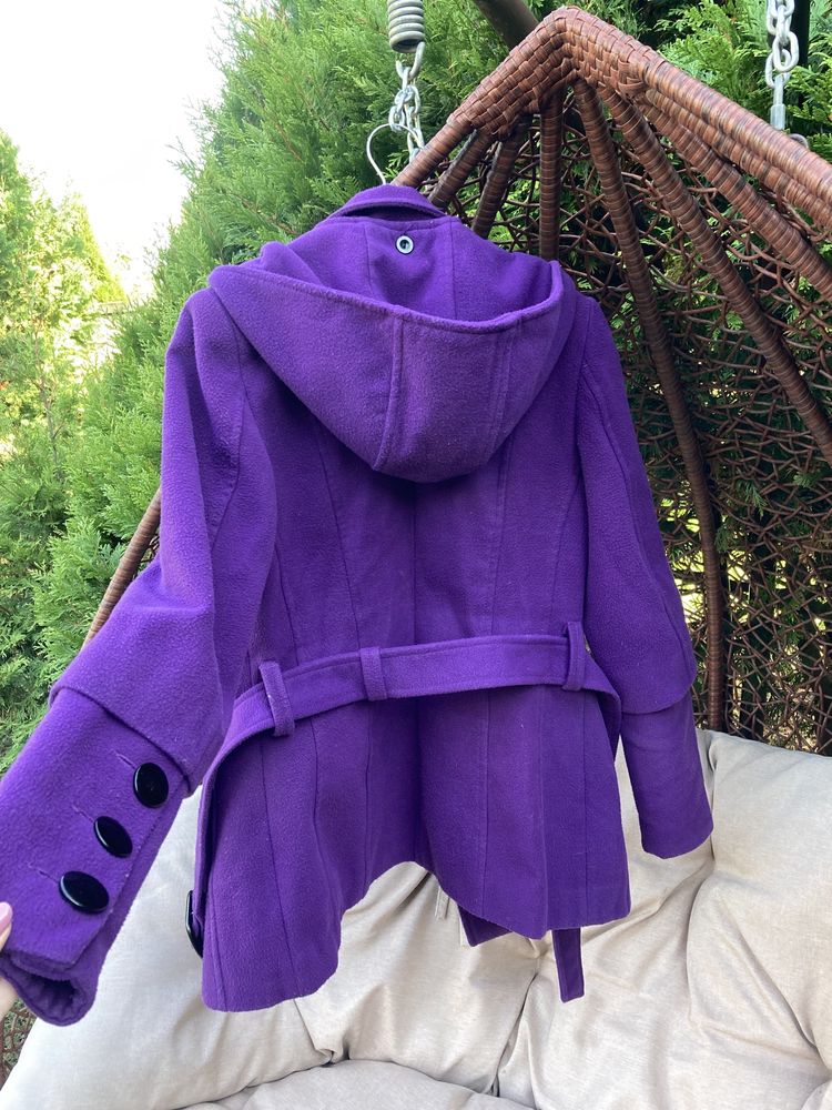 Женское пальто на девушку, M, L, фиолетовое, очень красивое, жіноче