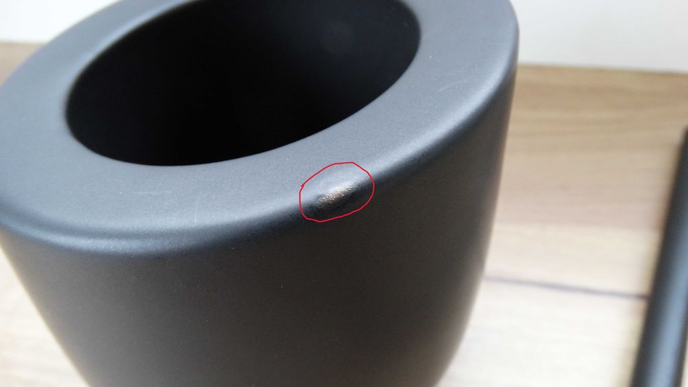 SZCZOTKA WC czarny mat silikonowa badi WENKO