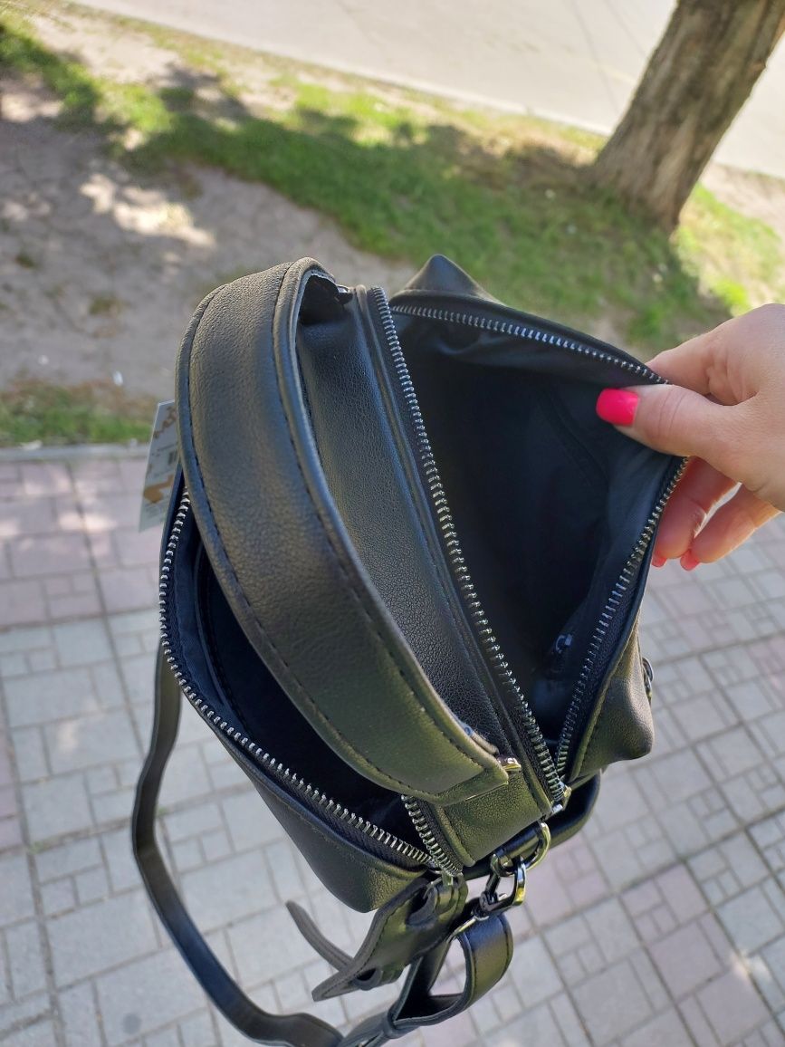 Клатч жіночий  сумка8 женская  жіноча кроссбоди чорная