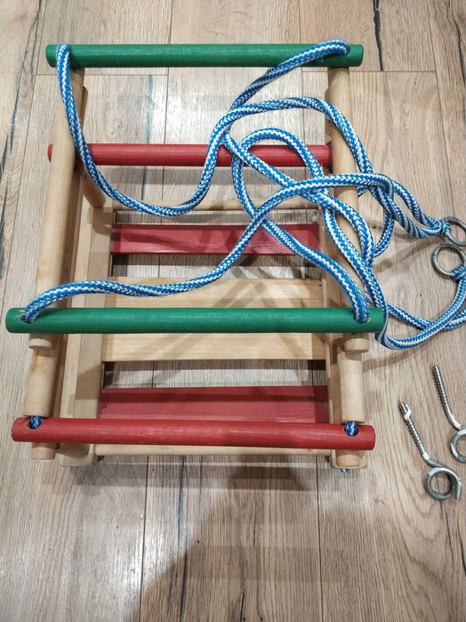 Huśtawka drewniana szczebelkowa