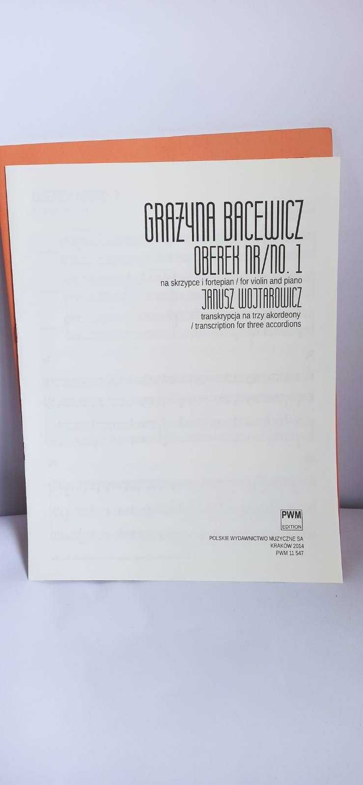 Grażyna Bacewicz / Oberek no. 1 / Transkrypcja na 3 akordeony