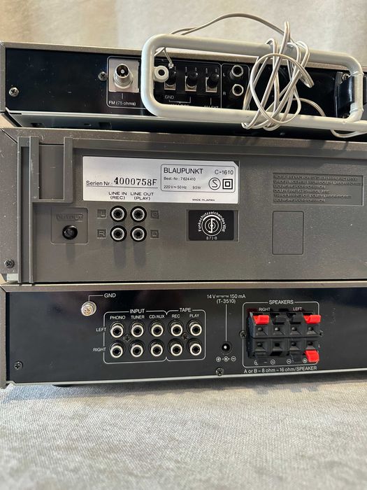 Zestaw, Wzmacniacz Stereo Blaupunkt A5510, Magnetofon C1610,TunerT3610