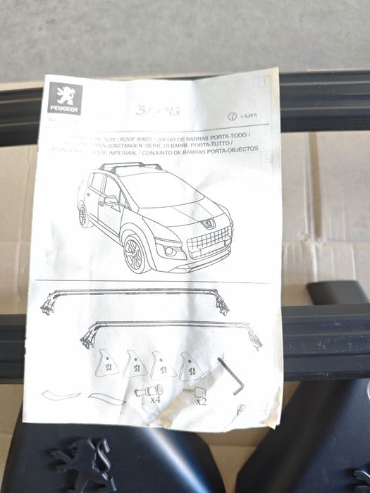 Barras de Tejadilho Originais Peugeot 3008 (Travessas de Tejadilho)