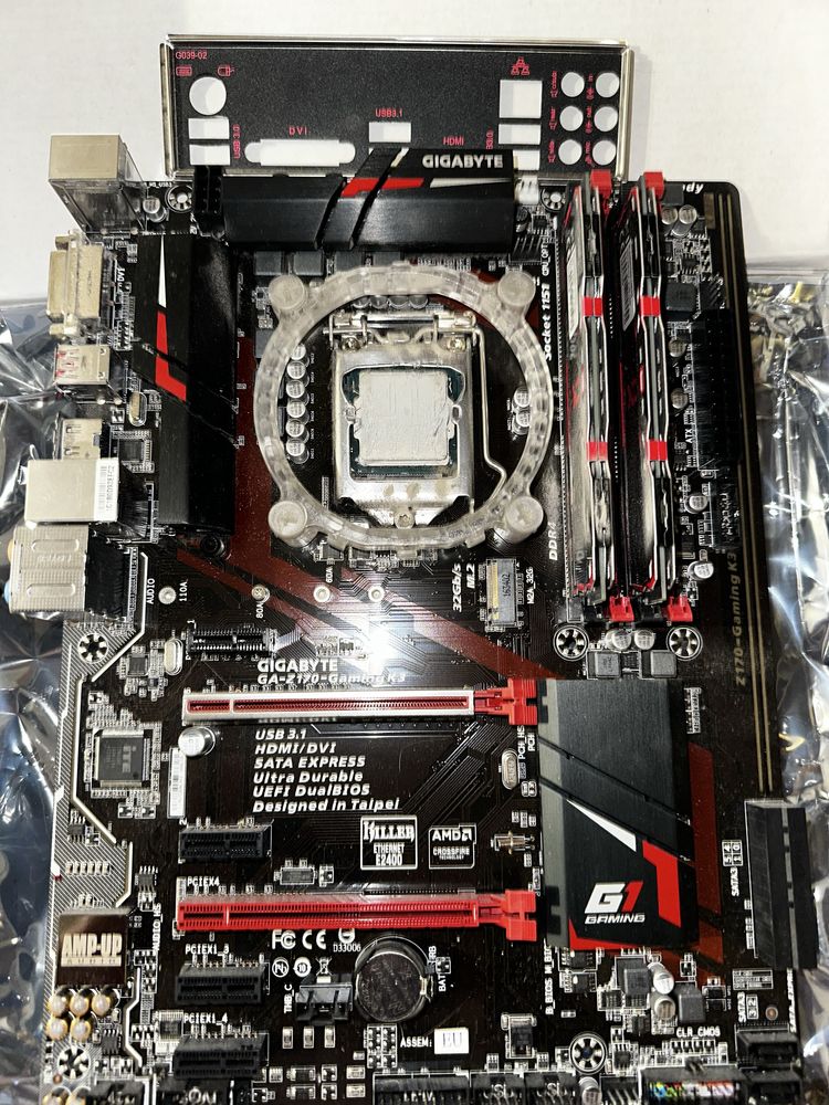 Комплект i5 6600k, 16gb ddr4, материнка Bg z170 gaming k3