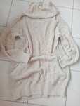 Sweter damski grubo tkany kieszenie pasuje na ML