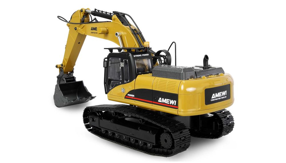 Huina 1580 V5 - RC Escavadora Nova Versão 5 em Metal