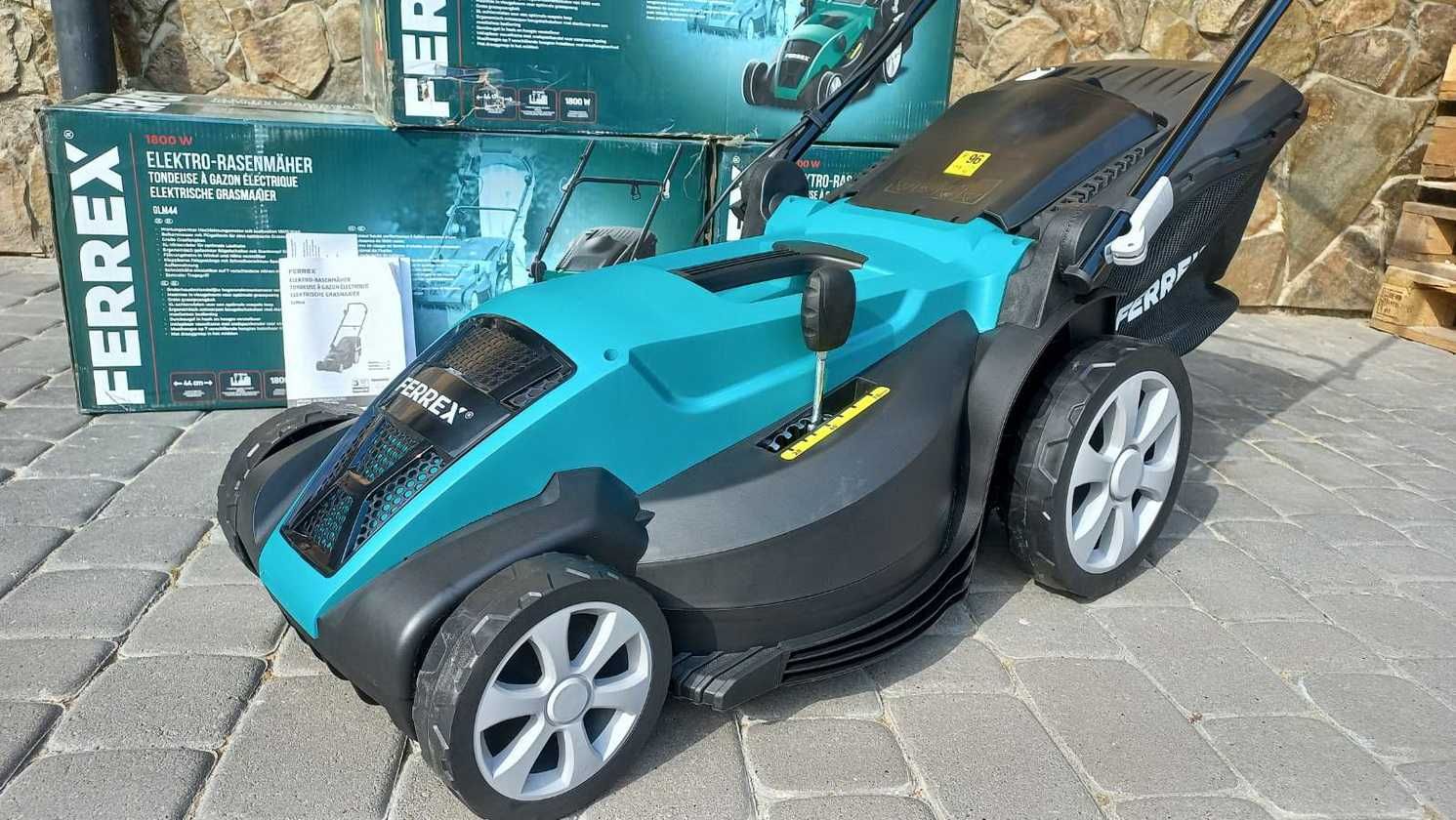 Розпродаж! Електрична газонокосарка FERREX газонокосилка 1800 Вт