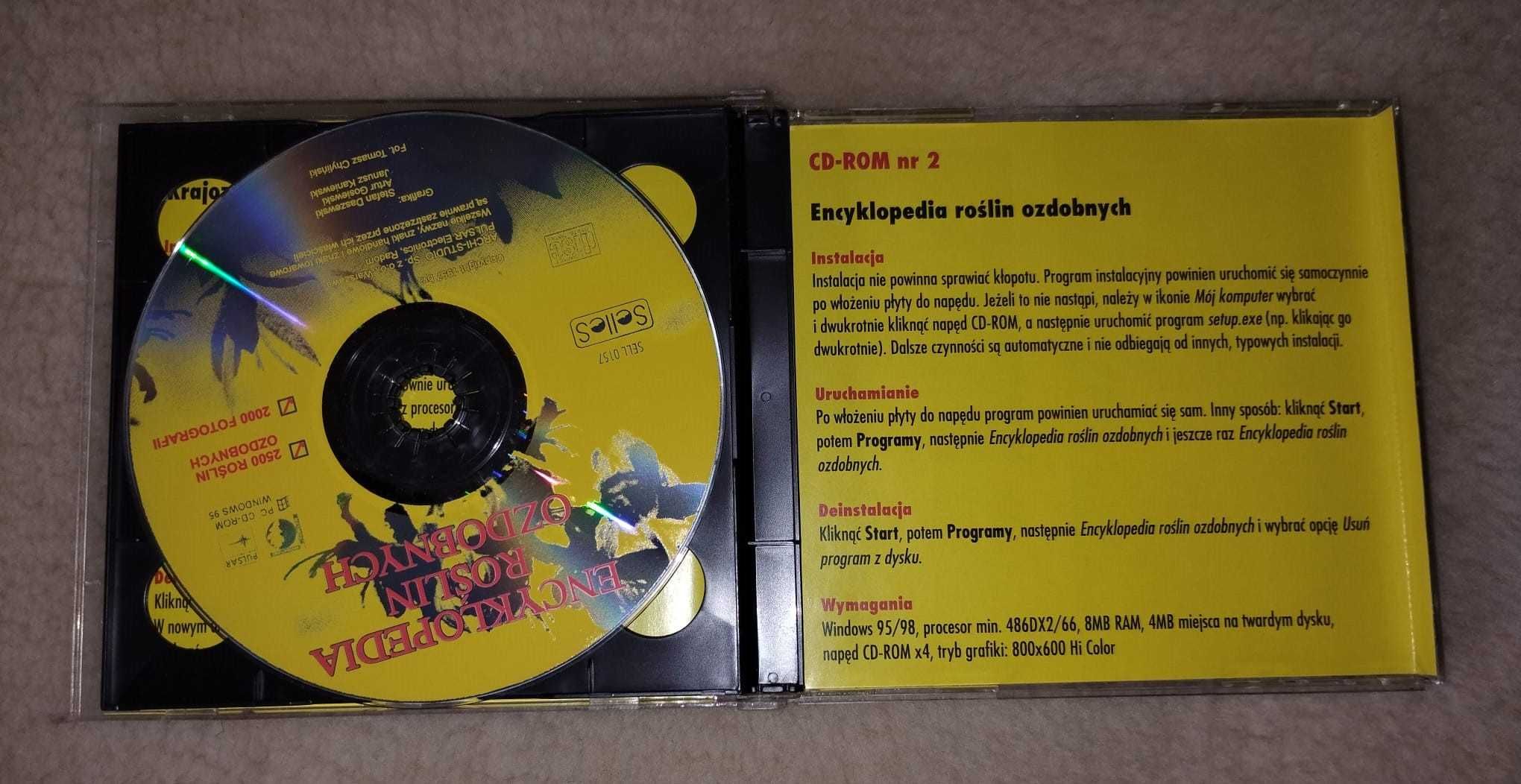 Atlas Polski, Encyklopedia roślin ozdobnych - 2x płytki CD, nauka