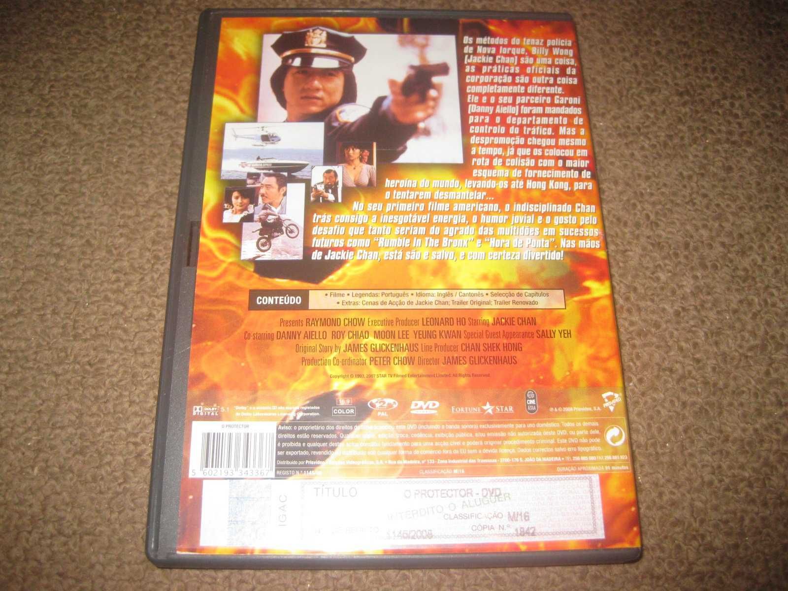 DVD "O Protector" com Jackie Chan/Raro!