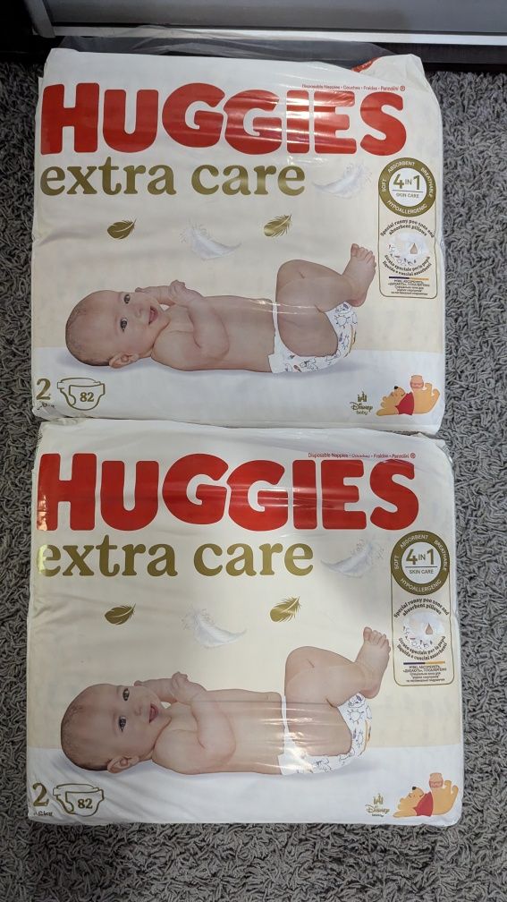 Підгузки Huggies Extra Care Box розмір 2 (3-6 кг), 164 шт