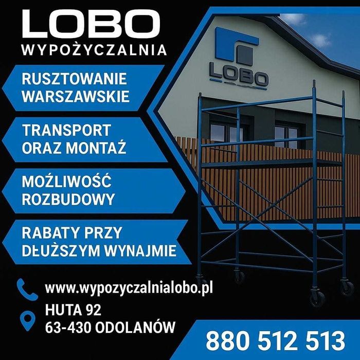 Rusztowanie plettac/Wynajem/wypożyczalnia/warszawskie /elewacyjne/