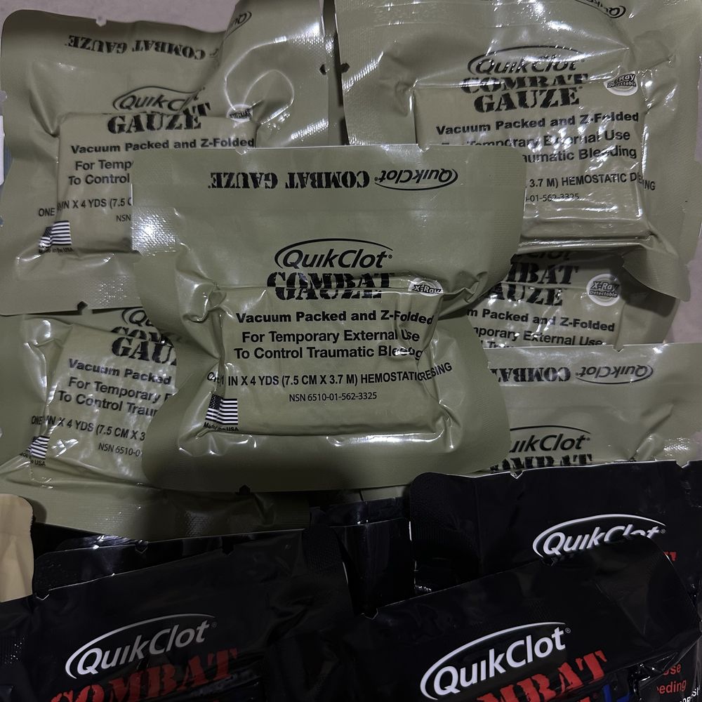 Бинт гемостатический combat gauze , celox ,chirogauze