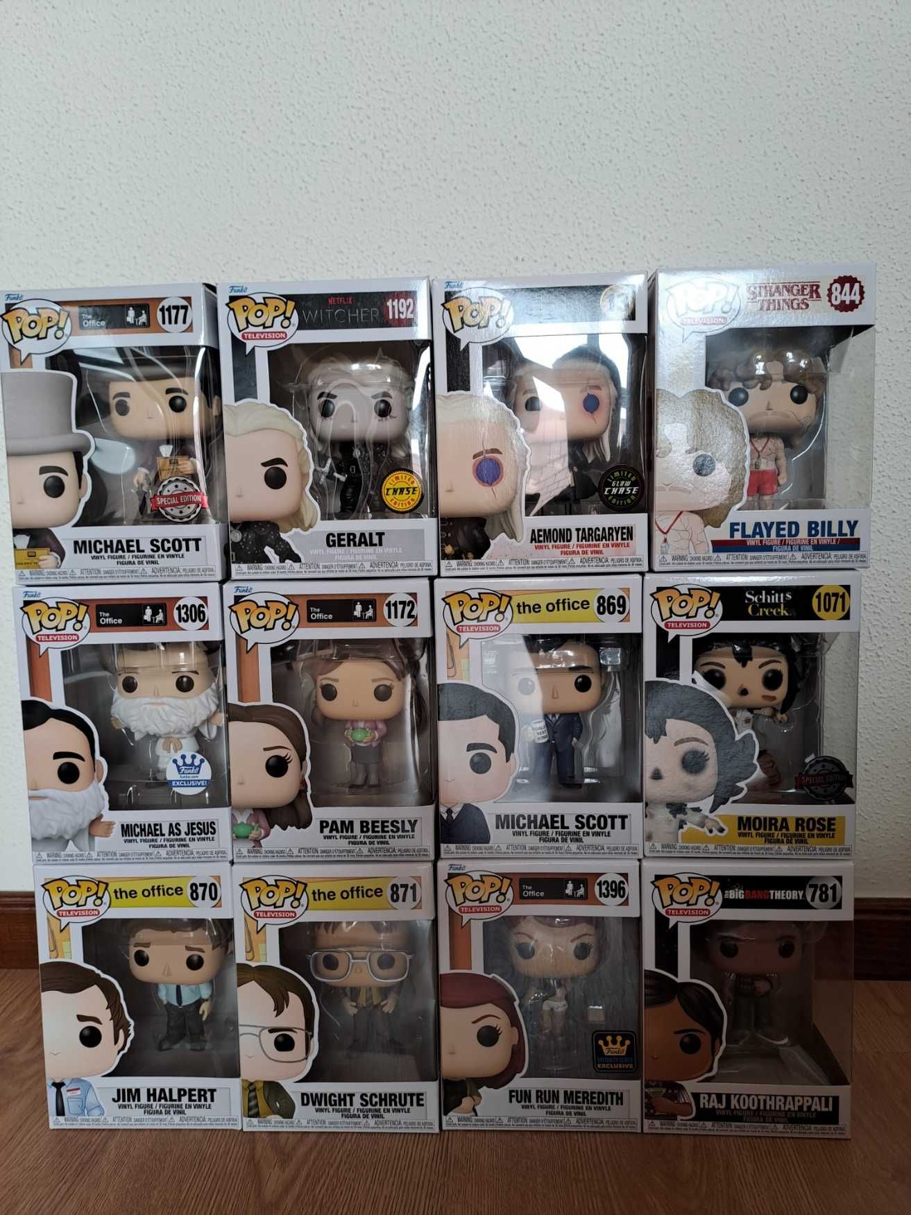 Funko pop The office the Witcher House of the Dragon big bang theory