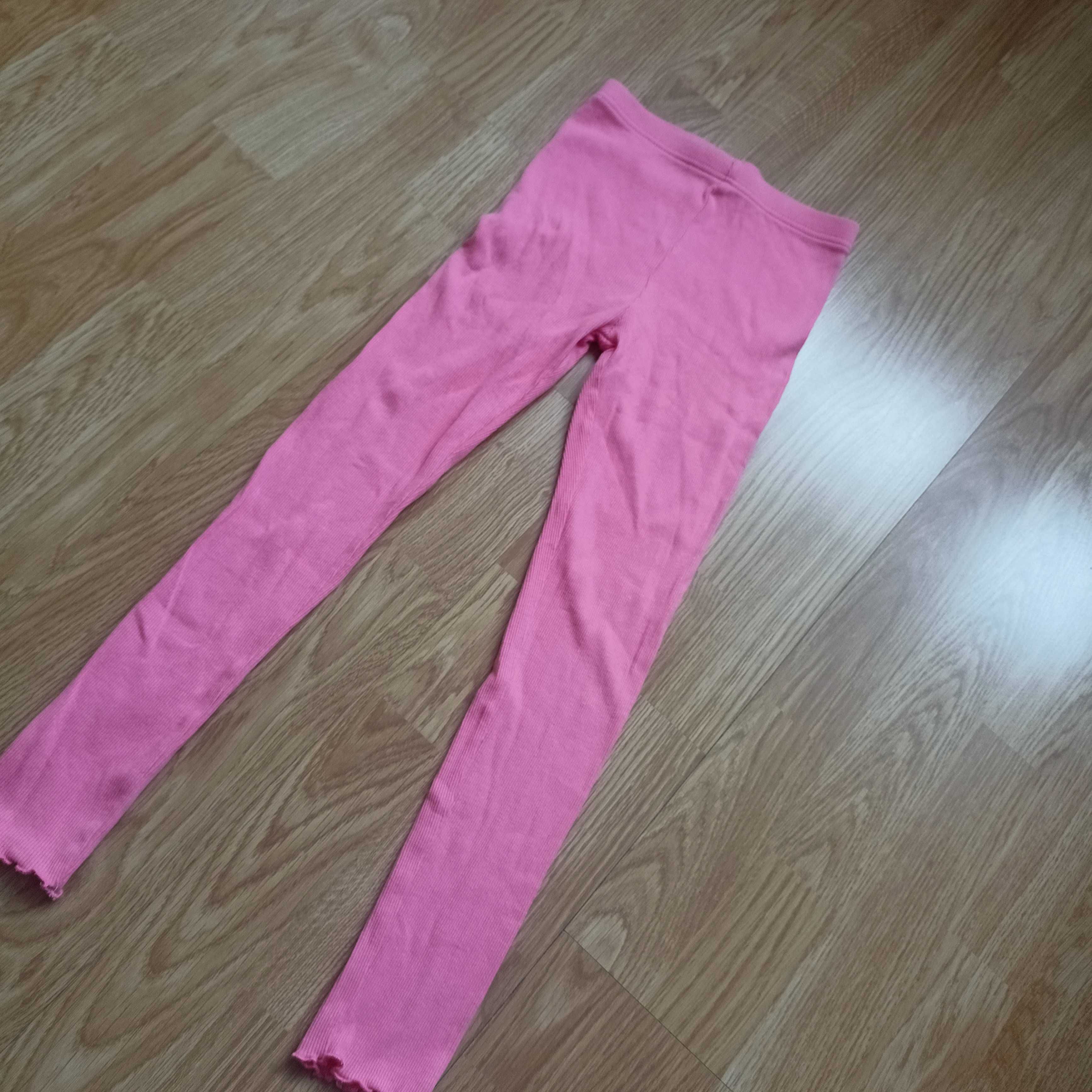 Legginsy 2szt. prażek bawełna 134 Sinsay nowe,bez metki