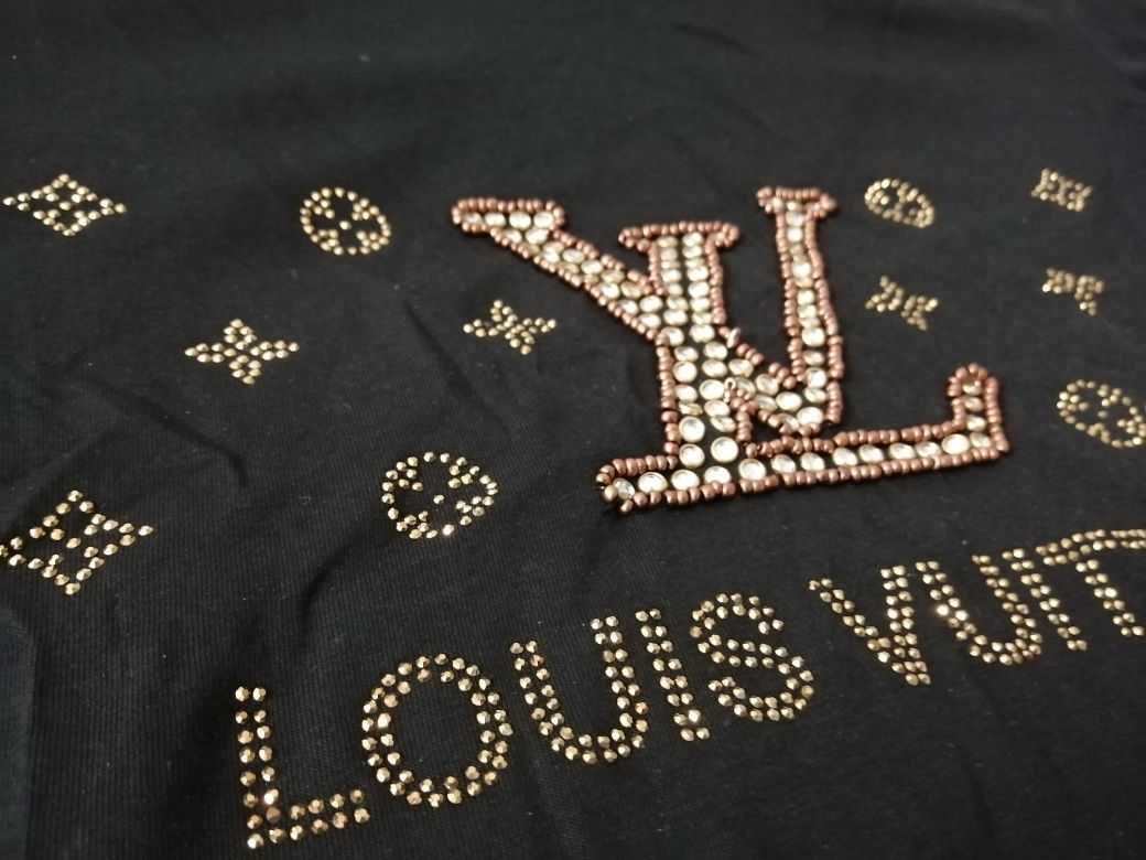 NOWA damska koszula Louis Vuitton t-shirt LV bluzka czarna xxl