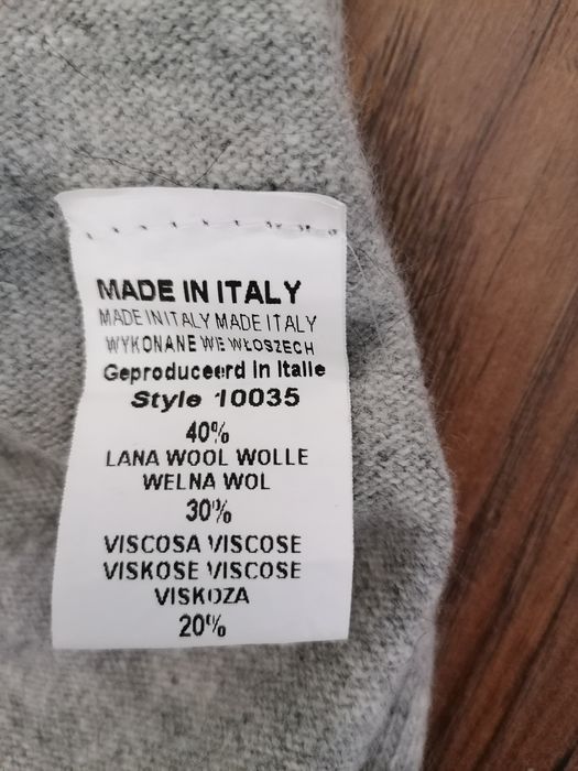 Obszerny sweter damski wełna, kaszmir